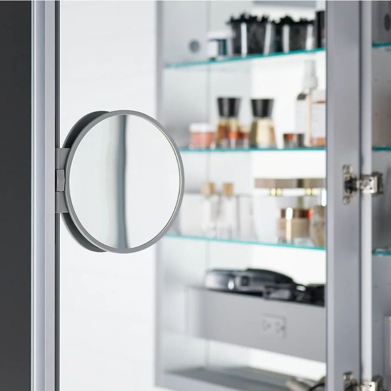 Verdera Mirrored Single Door Lighted Medicine Cabinet (24' x 30' x 5.19')