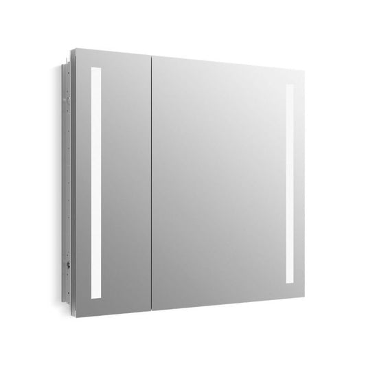 Verdera Mirrored Single Door Lighted Medicine Cabinet (34" x 30" x 7.38")