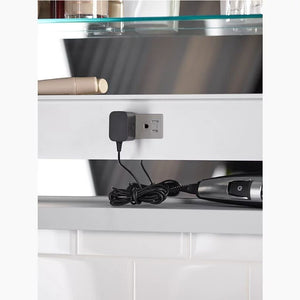 Verdera Mirrored Single Door Lighted Medicine Cabinet (45' x 34.75' x 7.38')