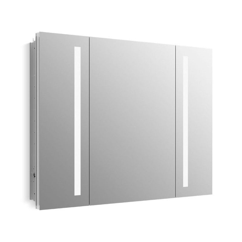 Verdera Mirrored Three Door Lighted Medicine Cabinet (40' x 30' x 5.19')