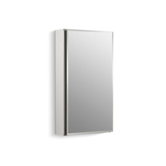 Mirrored Single Door Medicine Cabinet (15" x 26" x 4.81")