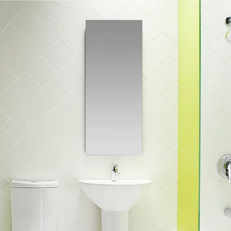 Catalan Mirrored Single Door Medicine Cabinet (15' x 36.13' x 4.75')