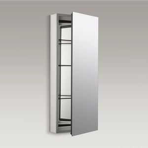 Catalan Mirrored Single Door Medicine Cabinet (15' x 36.13' x 4.75')