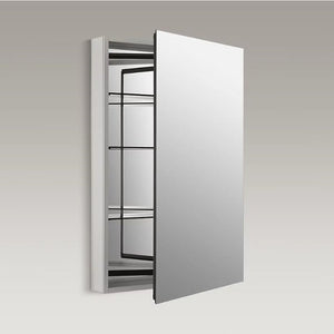 Catalan Mirrored Single Door Medicine Cabinet (24.13' x 36.13' x 4.75')