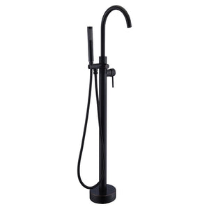 Coral Freestanding Roman Tub Filler Faucet in Matte Black