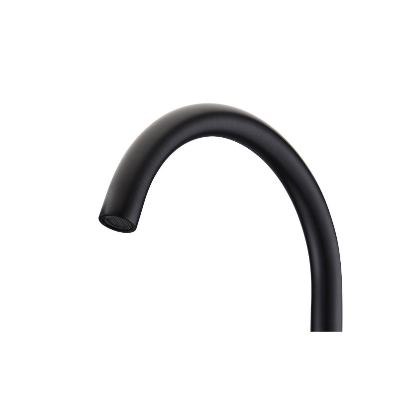 Coral Freestanding Roman Tub Filler Faucet in Matte Black