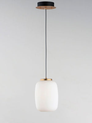 Soji 10.75' 2 Light Single Pendant in Black and Gold