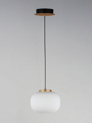 Soji 9' 2 Light Single Pendant in Black and Gold