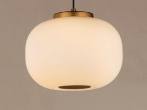 Soji 9' 2 Light Single Pendant in Black and Gold
