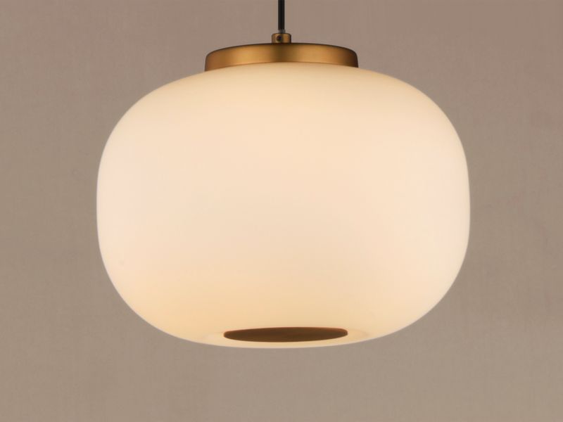 Soji 9' 2 Light Single Pendant in Black and Gold