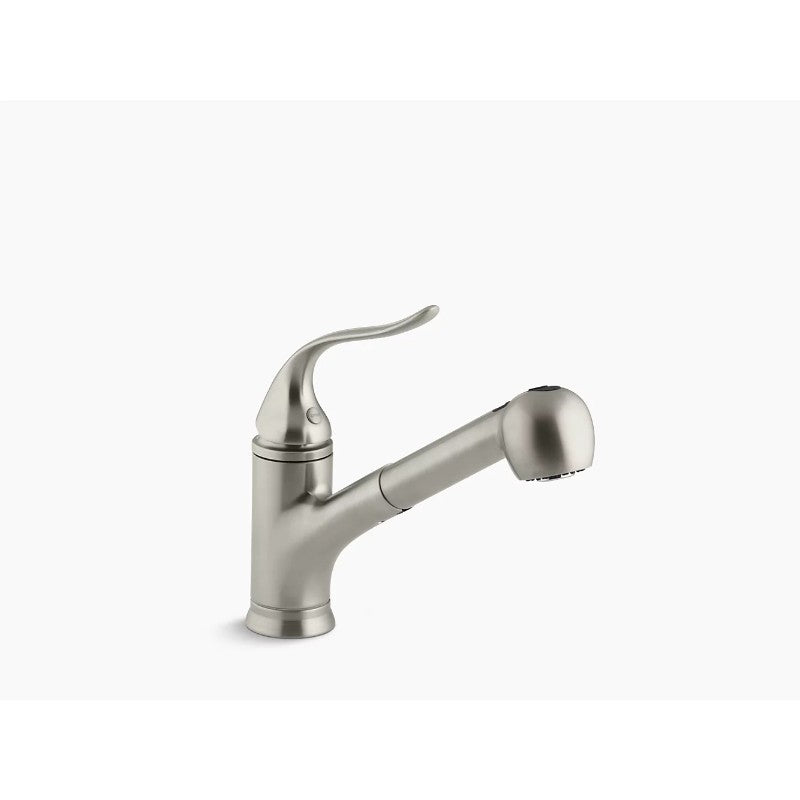 Coralais Pull-Out Kitchen Faucet in Vibrant Brushed Nickel