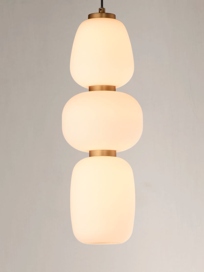 Soji 6' Single Light Pendant in Black and Gold