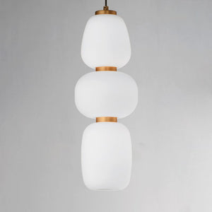 Soji 6' Single Light Pendant in Black and Gold