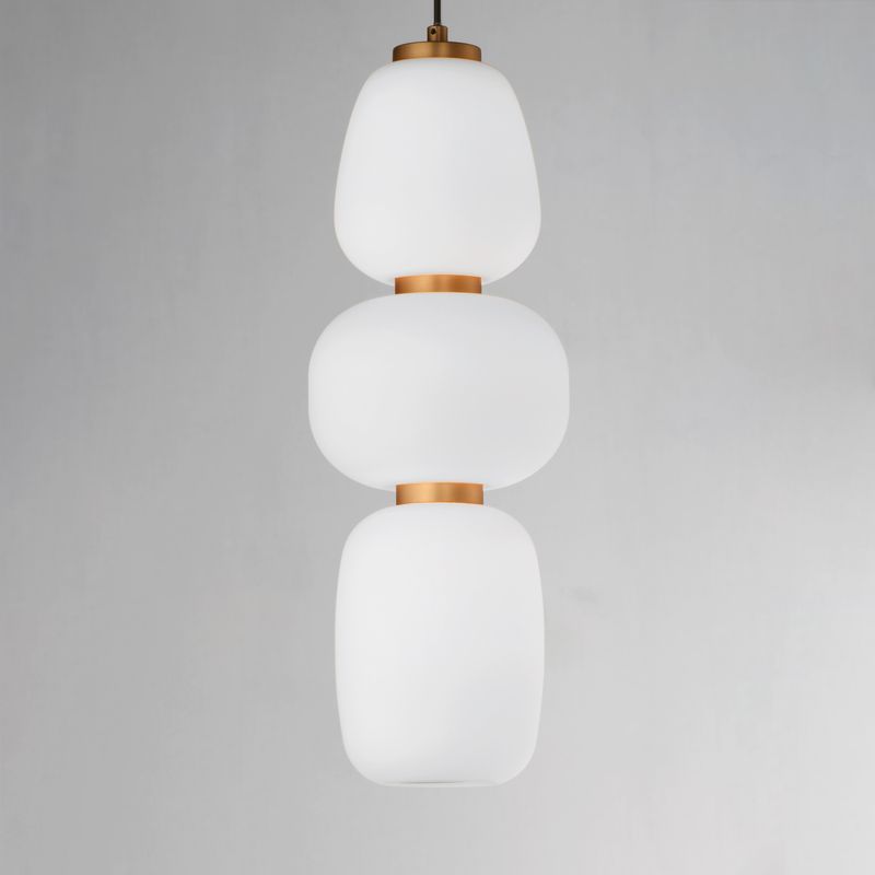 Soji 6' Single Light Pendant in Black and Gold