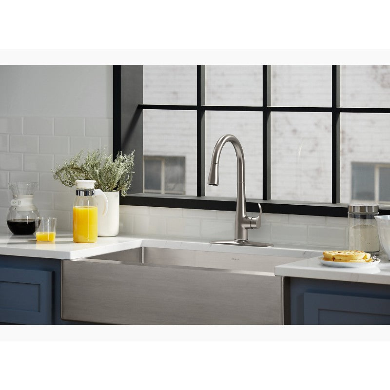 Simplice Pull-Down 16.56' Kitchen Faucet in Polished Chrome