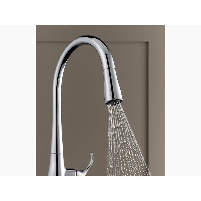 Simplice Pull-Down 16.56' Kitchen Faucet in Vibrant Stainless