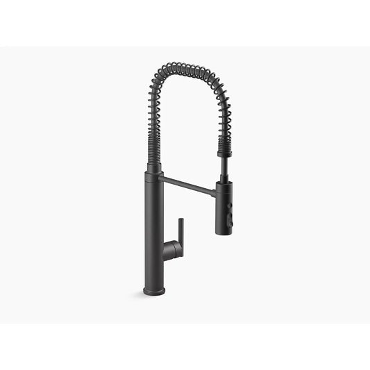 Purist Single-Handle Pre-Rinse Kitchen Faucet in Matte Black