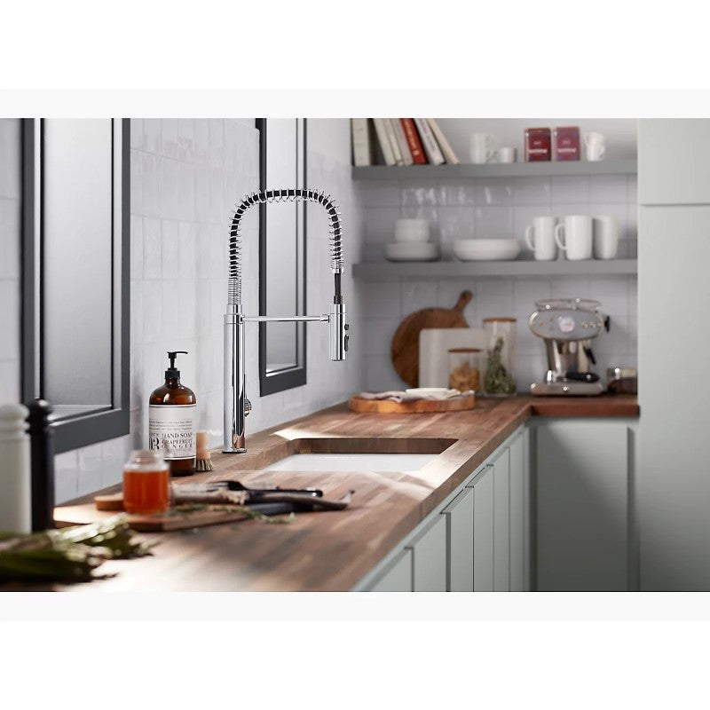 Purist Single-Handle Pre-Rinse Kitchen Faucet in Vibrant Stainless