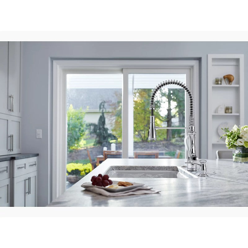 Bellera Single-Handle Pre-Rinse Kitchen Faucet in Vibrant Stainless