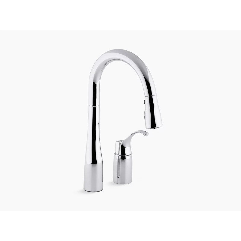 Simplice Pull-Down 14.75' Kitchen Faucet in Polished Chrome