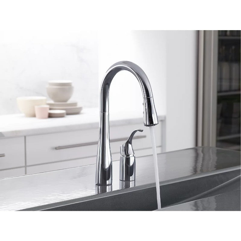 Simplice Pull-Down 14.75' Kitchen Faucet in Vibrant Stainless