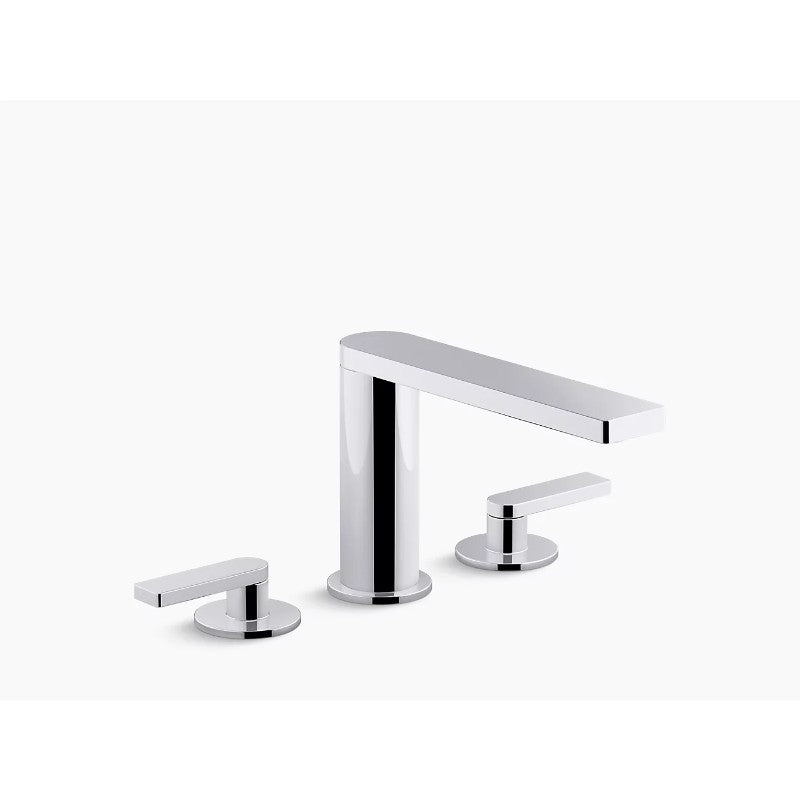 Composed Two-Handle Widespread Bathroom Faucet in Polished Chrome