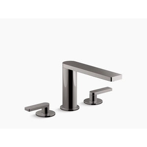 Composed Two-Handle Widespread Bathroom Faucet in Vibrant Titanium