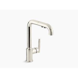 Purist Pull-Out 11.38' Kitchen Faucet in Vibrant Polished Nickel
