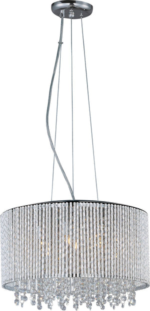 Spiral 16.75' 7 Light Single Pendant in Polished Chrome