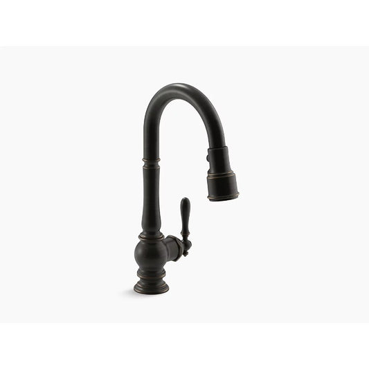 Artifacts Pull-Down 16" Kitchen Faucet in Oil-Rubbed Bronze