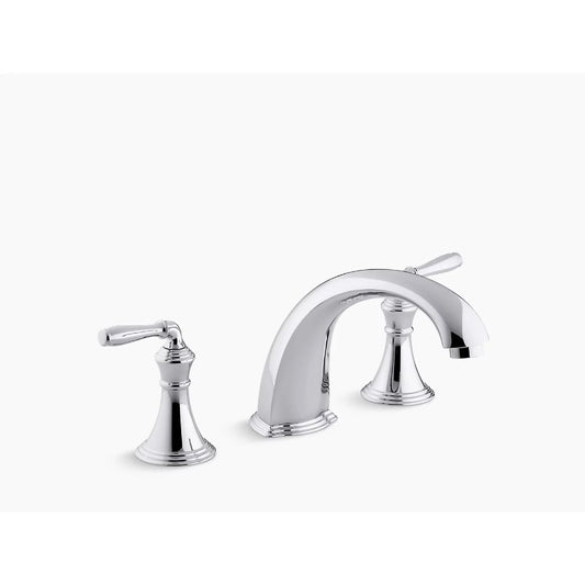 Devonshire Two-Handle Roman Tub Filler Faucet in Polished Chrome