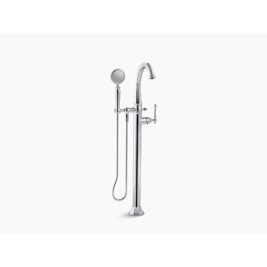 Kelston Single-Handle Freestanding Bathtub Faucet in Polished Chrome