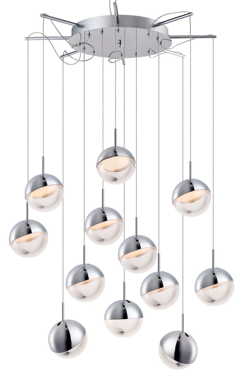 Spot 26.75' 12 Light Multi-Light Pendant in Polished Chrome