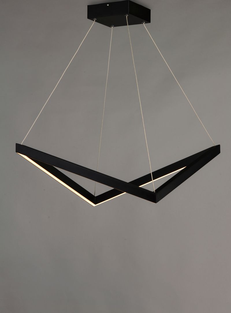 Stealth 21.25' Single Light Pendant in Black