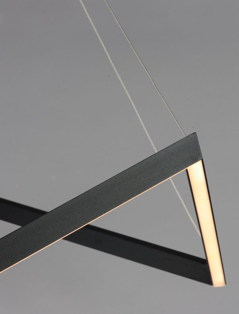 Stealth 21.25' Single Light Pendant in Black