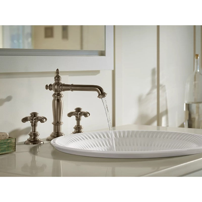 Derring Carillon Round Wading Pool 17.69' x 17.69' x 6' Vitreous China Vessel Bathroom Sink in Translucent White