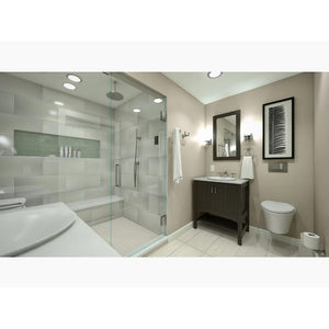 Derring Carillon Round Wading Pool 17.69' x 17.69' x 6' Vitreous China Vessel Bathroom Sink in Translucent White