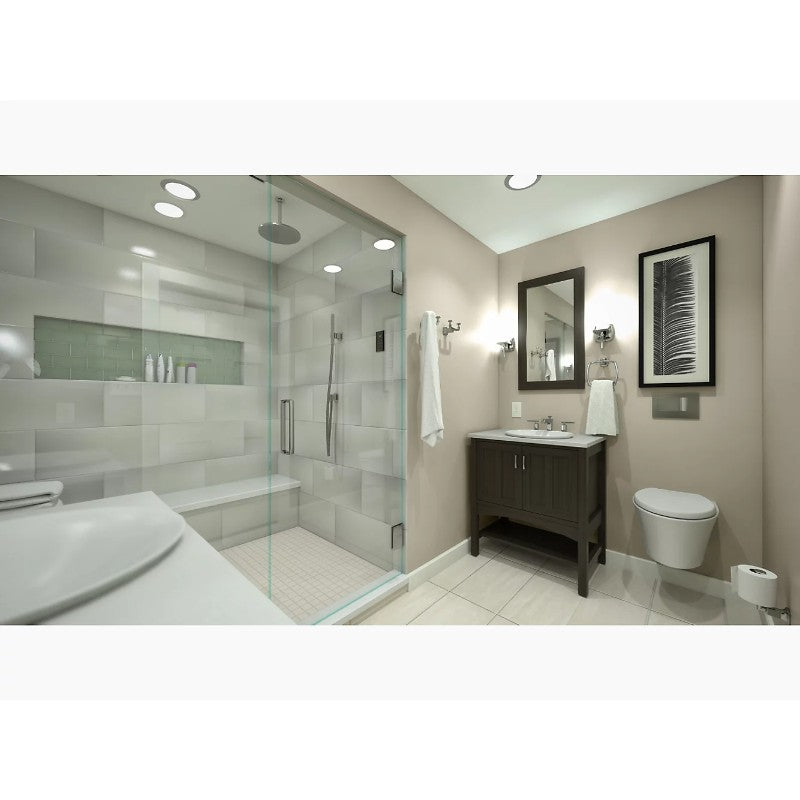 Derring Carillon Round Wading Pool 17.69' x 17.69' x 6' Vitreous China Vessel Bathroom Sink in Translucent White