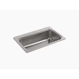 Verse 22' x 33' x 9.31' Stainless Steel Single Basin Drop-In Kitchen Sink