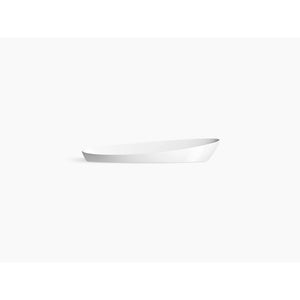 Veil 14.06' x 21.13' x 8.06' Fireclay Vessel Bathroom Sink in White with Overflow