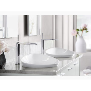 Veil 14.06' x 21.13' x 8.06' Fireclay Vessel Bathroom Sink in White with Overflow