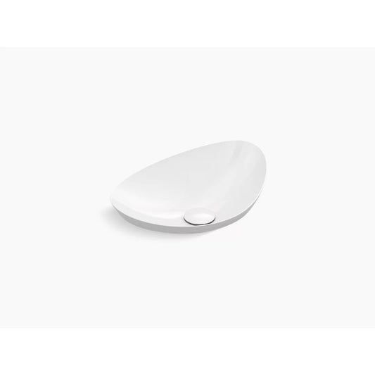 Veil 14.06" x 21.13" x 8.06" Fireclay Vessel Bathroom Sink in White