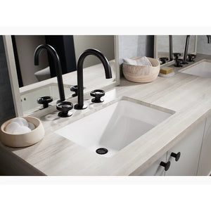 Ladena 14.38' x 20.88' x 8.13' Vitreous China Undermount Bathroom Sink in White