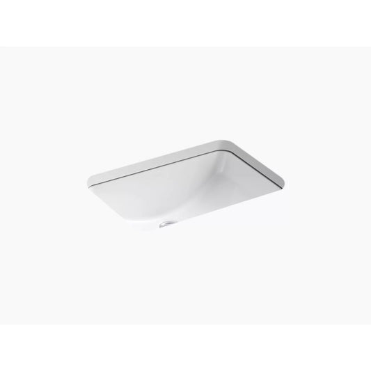 Ladena 14.38" x 20.88" x 8.13" Vitreous China Undermount Bathroom Sink in White with Glazed Underside