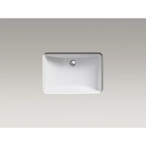 Ladena 14.38' x 20.88' x 8.13' Vitreous China Undermount Bathroom Sink in White with Glazed Underside