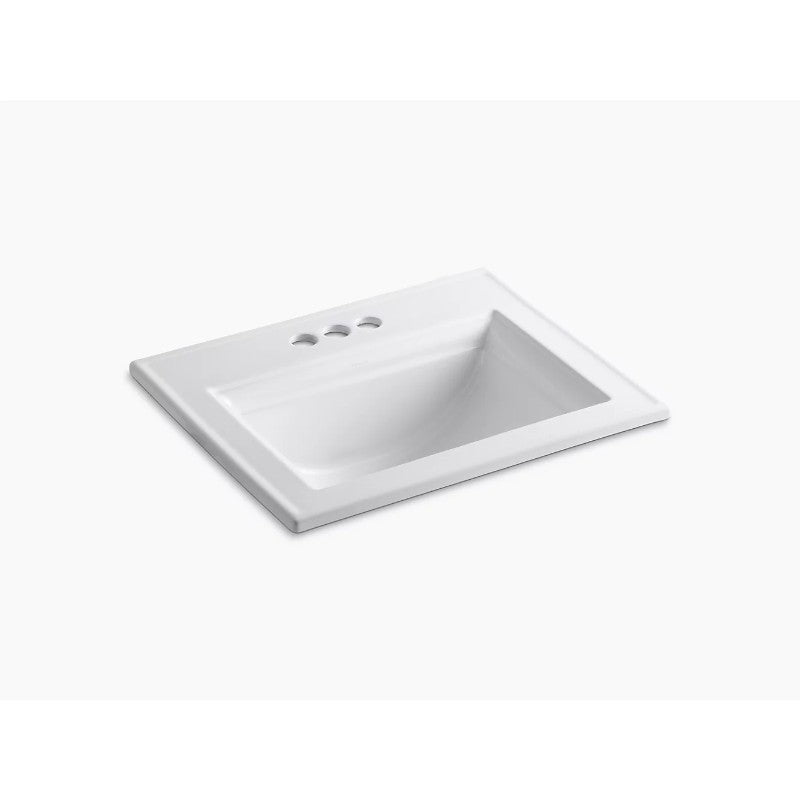 Memoirs Stately 18' x 22.75' x 9.69' Vitreous China Drop-In Bathroom Sink in White - Centerset Faucet Holes