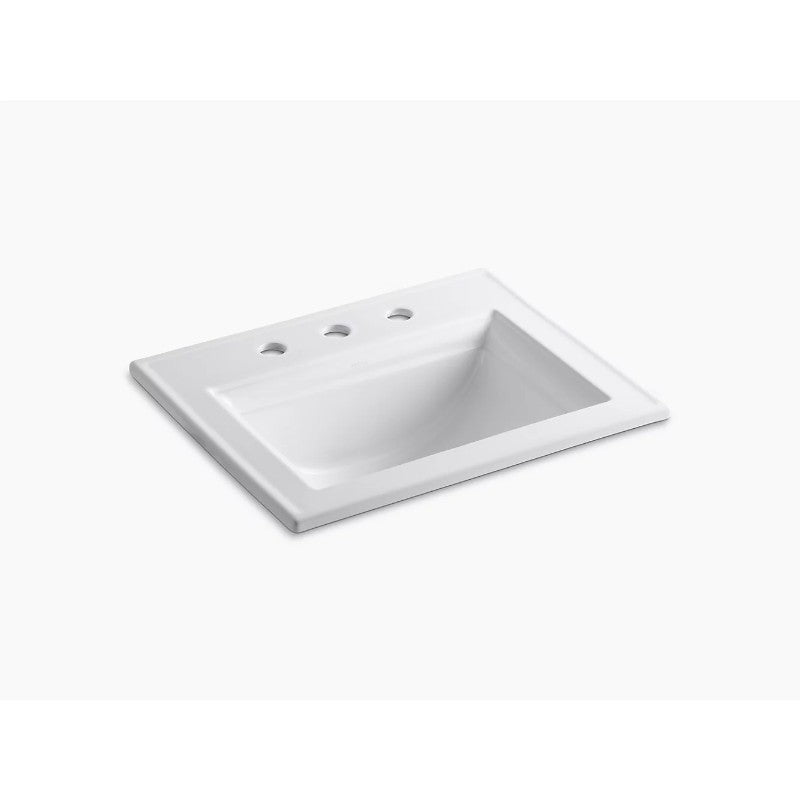 Memoirs Stately 18' x 22.75' x 9.69' Vitreous China Drop-In Bathroom Sink in White - Widespread Faucet Holes