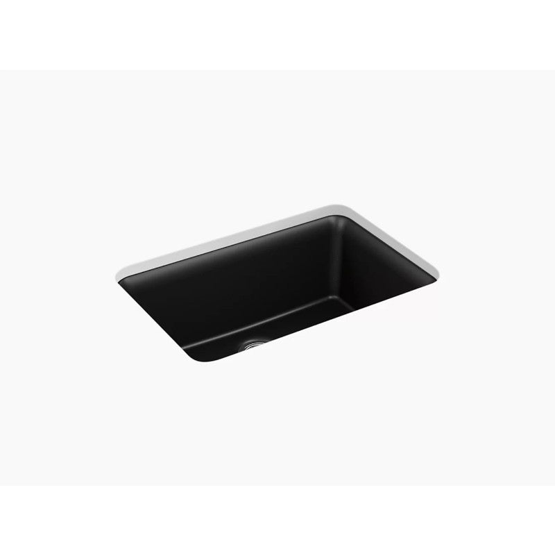 Cairn 18.31' x 27.5' x 10.19' Neoroc Single Basin Undermount Kitchen Sink in Matte Black