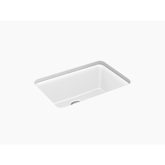 Cairn 18.31" x 27.5" x 10.19" Neoroc Single Basin Undermount Kitchen Sink in Matte White