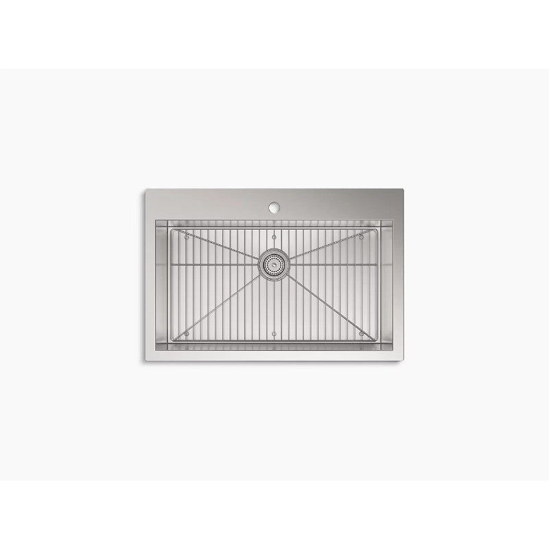 Vault 22' x 33' x 9.31' Stainless Steel Single Basin Dual-Mount Kitchen Sink